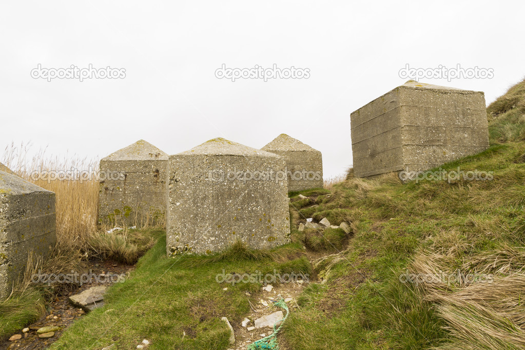 Anti Tank Cubes, Stone World War Two invasion coastal defences