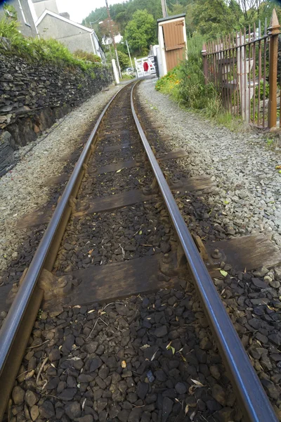 Smalspårig järnväg spår — Stockfoto