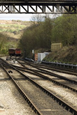 demir demiryolu parça Kuzey yorkshire moors demiryolu üzerinde yakınsak