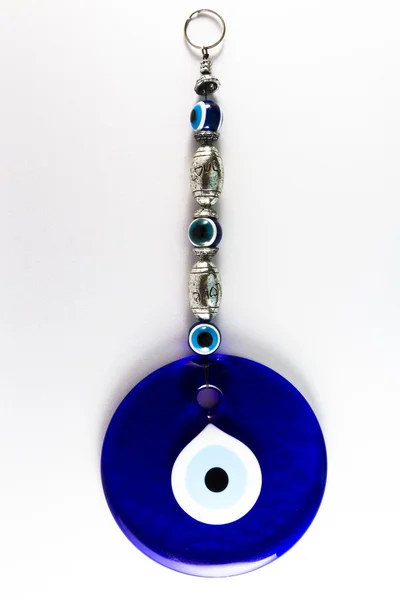 Amuleto Nazar turco, fascino contro il malocchio. Blu concentrico ci — Foto Stock