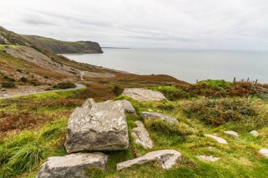 Kuzey Galler, Llyn Yarımadası 'nın kuzey kıyısı boyunca manzara.