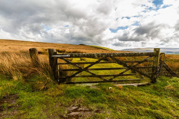 Brama Wiejska Wrzosowiskami Wielkiej Brytanii — Zdjęcie stockowe