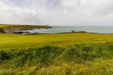 Kuzey Galler, Porthdinllaen 'deki golf sahasına bakın..