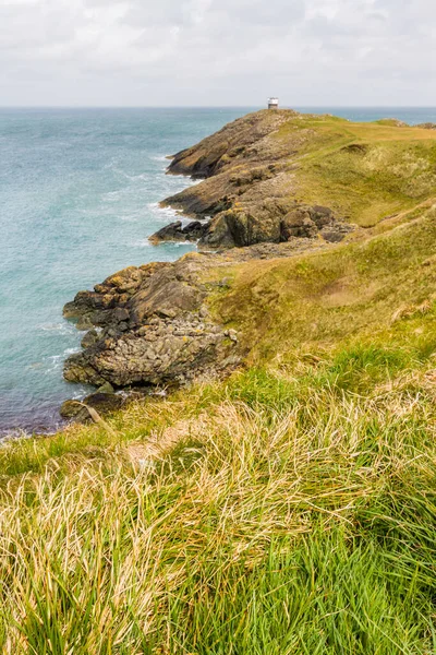 俯瞰Porthdinllaen半岛北端 远眺海岸警卫队 北威尔士 — 图库照片