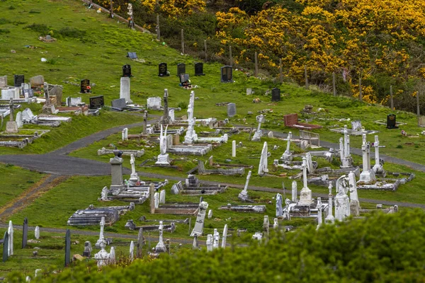 Большое Кладбище Склоне Холма Церковь Святого Тудноса Llandudno Северный Уэльс — стоковое фото