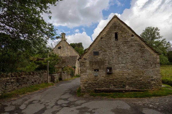 Bibury June 2022 Charming Cottages Arlington Row Bibury River Coln — Foto de Stock