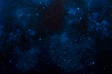 Lacivert soyut arka plan ve beyaz noktalar. Bokeh. Arka plan bulanık. Noel mavisi arka plan. Bulanık arkaplan