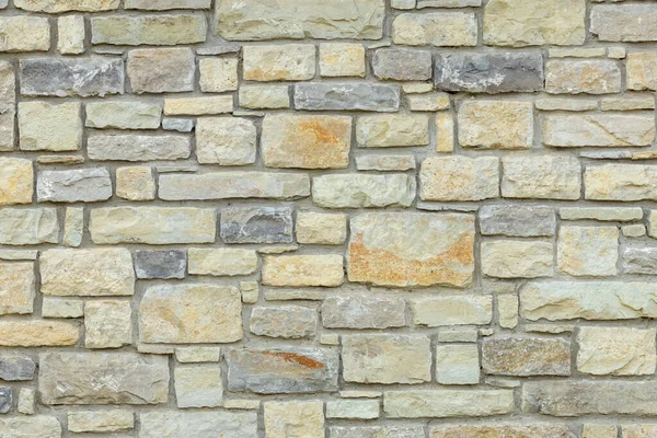 Sturdy Yellow Beige Cut Stone Wall Good Backgrounds Seamless Line — стоковое фото