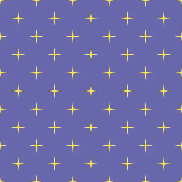 Αστέρια μοτίβο αδιάλειπτη φόντο του κίτρινου και λιλά χρώμα — Διανυσματικό Αρχείο