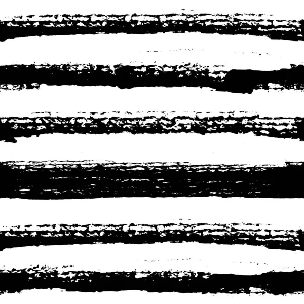 ブラシストロークストライプパターン 塗装された要素からシームレスな背景 グランジブラシの質感 白黒ベクトルグラフィック — ストックベクタ