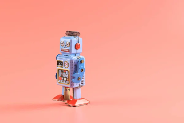 Винтажный Классический Робот Интеллект Стоковое Фото