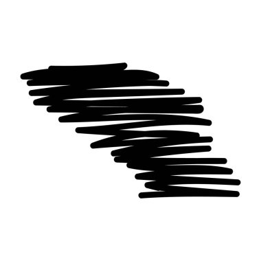 El çizimi vektör çizimi çizimi, soyut el yazısı