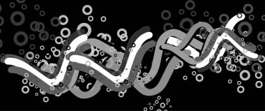 Vektör zarif şablon. Karalamalarla dekoratif parlak illüstrasyon. Tasarımınız için renkli doku arkaplanı.