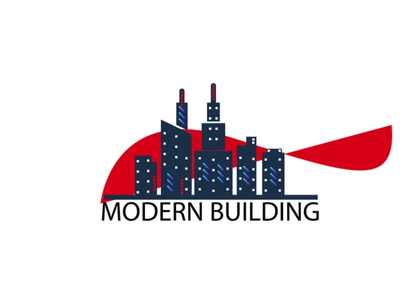 不動産と住宅の建物のロゴのアイコン — ストックベクタ