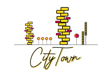 Emlak ve ev binaları logo simgeleri 