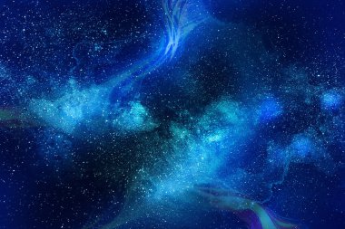 Yıldızlı mavi gece gökyüzü. Night Sky Duvar kağıtları. Gece gökyüzü ve yıldızlar. Mavi gökyüzü Samanyolu ile dolu.