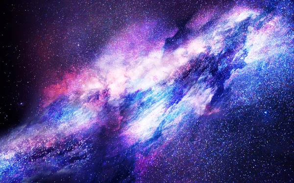 Belle Voie Lactée Pendant Une Nuit Sombre Avec Des Étoiles — Photo