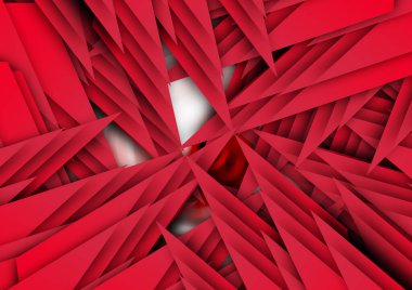 Soyut kırmızı arka plan. Kırmızı pankart, duvar kağıdı, mobil ekran tasarımı. Geometrik şekiller web tasarımı, yazdırma, kitap kapağı, mobil ekran duvar kağıdı için renkli arkaplan 