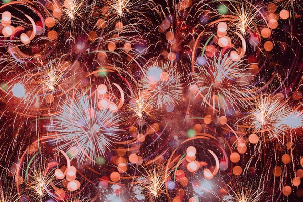 Αφηρημένο Φόντο Πολύχρωμο Φόντο Πυροτεχνήματα Πολλά Πολύχρωμα Φόντο Του Εορτασμού — Φωτογραφία Αρχείου