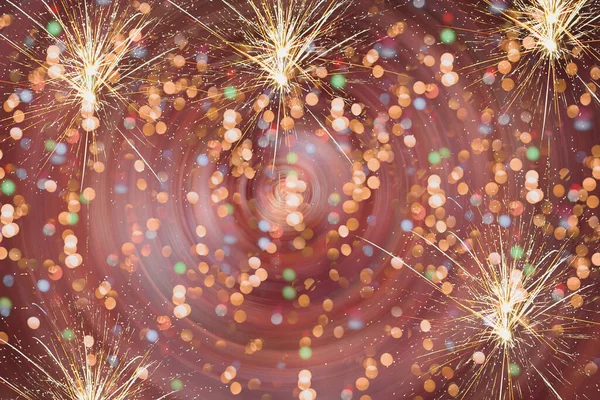 Absztrakt Háttér Színes Tűzijáték Háttér Sok Színes Háttere Újévi Ünnepség — Stock Fotó