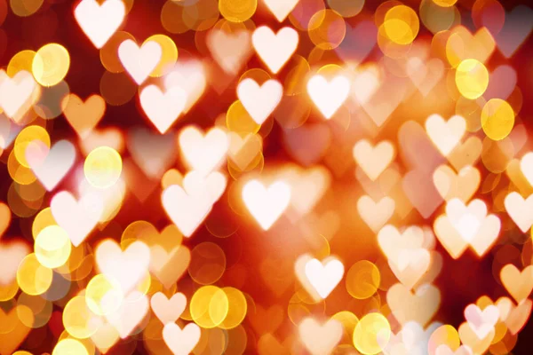 Soyut bokeh arkaplanı. Kalp bokeh