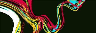 Soyut arkaplan modern fütürist grafik. Soyut arkaplan desenli arkaplan tasarımı, parlak poster, afiş arkaplan illüstrasyonu.