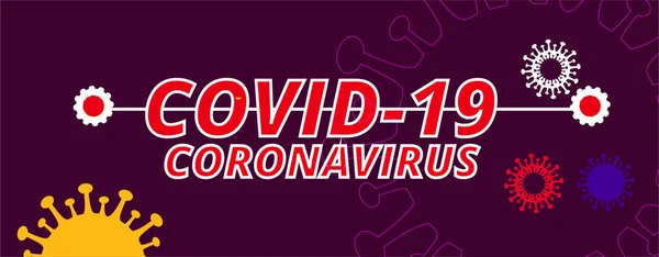 Fondo Virus Corona Virus Mortale Malattia Pericolosa — Vettoriale Stock