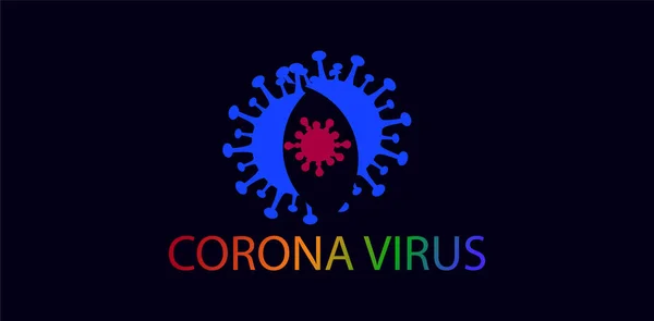 Korona Virus Pozadí Smrtící Virus Nebezpečné Onemocnění — Stockový vektor