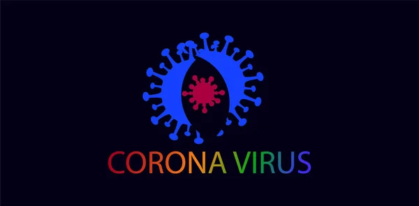 Fondo Virus Corona Virus Mortale Malattia Pericolosa — Vettoriale Stock