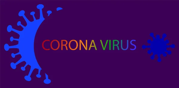 Fundo Vírus Corona Vírus Mortal Doença Perigosa — Vetor de Stock