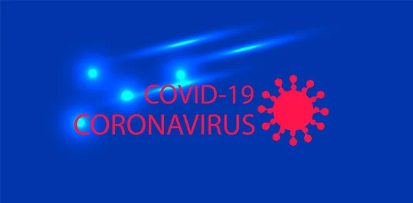 Fondo Virus Corona Virus Mortale Malattia Pericolosa — Vettoriale Stock