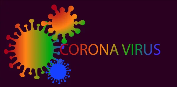 Corona Virus Background Deadly Virus Dangerous Disease — Stock Vector