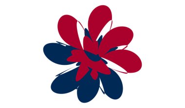 Beyaz arkaplanda renkli sembol tasarımı, renkli yaratıcı logo tasarımı.