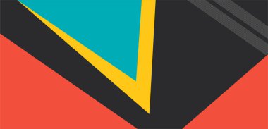 soyut üçgen renkli şablon şekillendirir