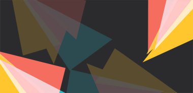 soyut üçgen renkli şablon şekillendirir