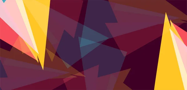 抽象三角形形状彩色模板 — 图库矢量图片