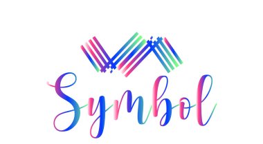Yaratıcı Logo Tasarımı. Geometrik şekiller beyaz arkaplanda izole edilir
