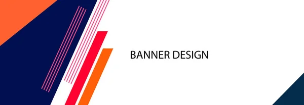 概要幾何学的形状のカラフルな背景のためのウェブデザイン プレゼンテーション バナー チラシ デザイン — ストックベクタ