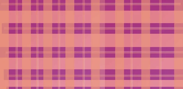 Pink Plaid Tartan Seamless Pattern Vector Illustration — Stok fotoğraf