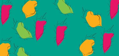 Soyut bakteri sembolü mavi arkaplan