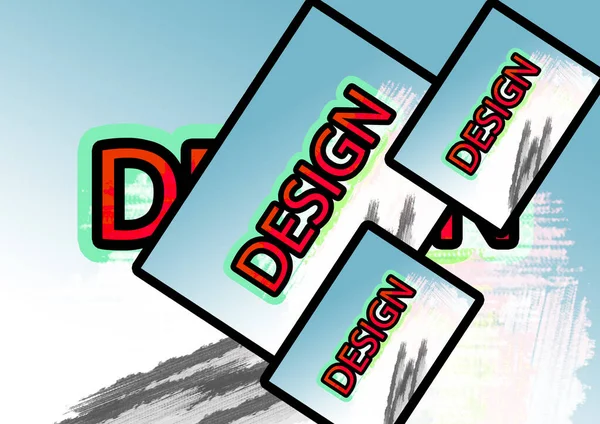 Design Cartão Saudação Abstrato Etiqueta Presente — Fotografia de Stock