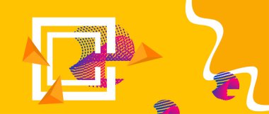 Soyut dinamik, modern sıvı hareketli ekran pankartları. Satış afişi arka plan şablonu tasarımı, Vektör illüstrasyonu. Vektör moda arkaplanı.