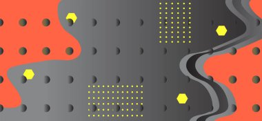 Soyut dinamik, modern sıvı hareketli ekran pankartları. Satış afişi arka plan şablonu tasarımı, Vektör illüstrasyonu. Vektör moda arkaplanı.