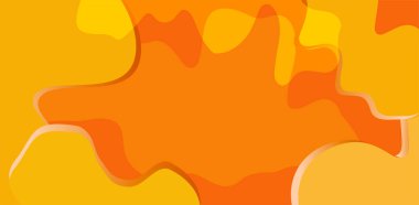 Dinamik tarz pankart tasarımı. Sıvı eğilimli turuncu elementler. Poster, web, iniş, sayfa, kapak, selamlama, kart, promosyon için soyut yaratıcı illüstrasyon.