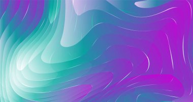 Renkli soyut şablon pankartı. Kopya alanı ile sıvı şekil tasarla