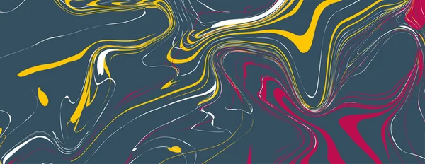 Modèle Abstrait Bannière Colorée Avec Dégradé Couleur Conception Forme Liquide — Image vectorielle