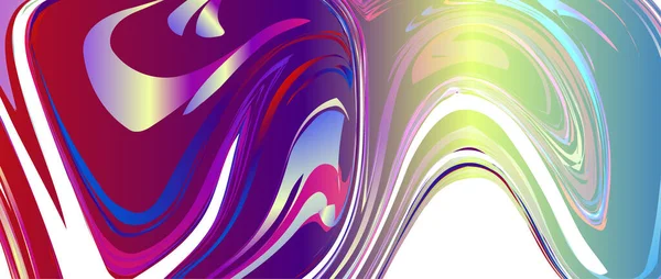 抽象液体背景カラフルな効果ユニークな多色 — ストックベクタ