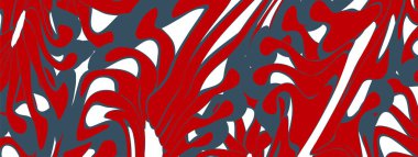 Renkli soyut şablon pankartı. Kopya alanı ile sıvı şekil tasarla