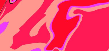 Renkli soyut şablon pankartı. Kopya alanı ile sıvı şekil tasarla