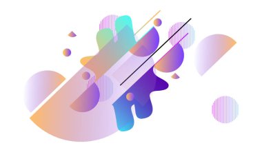 Dinamik dalgalarla soyut renkli arkaplan